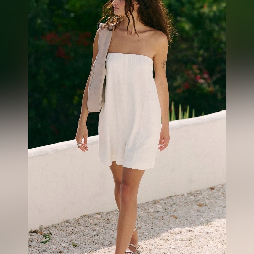 Free People Adalee Strapless Romper